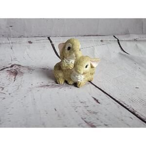 Nature's Friends 1993 Summit Collection Bunnie Figures Easter Decor Springtime